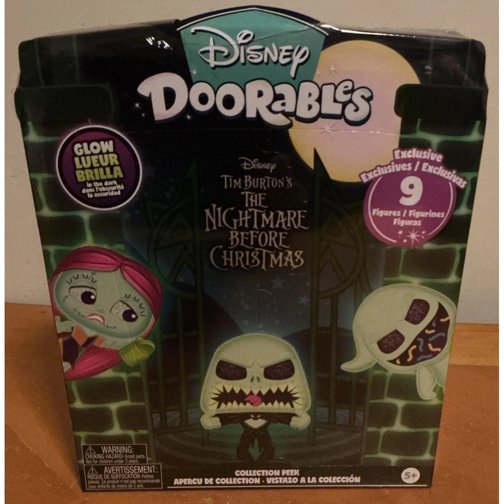 Disney Doorables Nightmare Before Christmas Collection Peek Glow In The Dark
